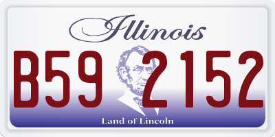IL license plate B592152