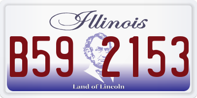 IL license plate B592153