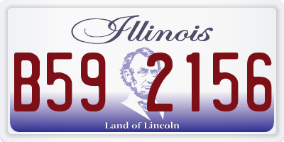 IL license plate B592156