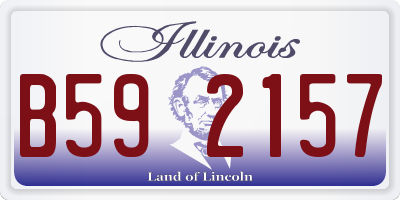 IL license plate B592157