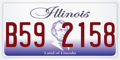 IL license plate B592158