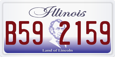 IL license plate B592159