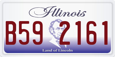 IL license plate B592161