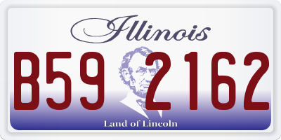IL license plate B592162