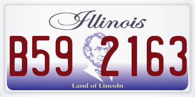 IL license plate B592163