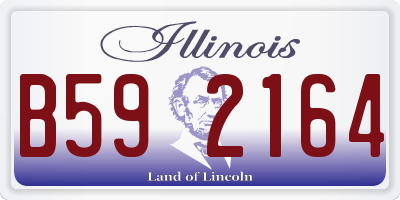 IL license plate B592164