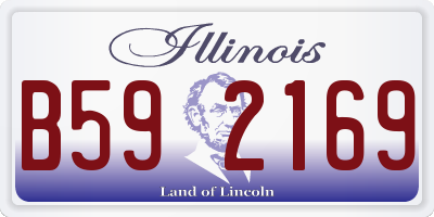 IL license plate B592169