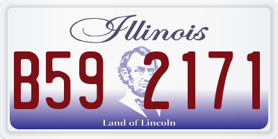 IL license plate B592171