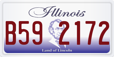 IL license plate B592172