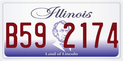IL license plate B592174