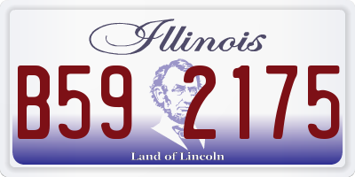 IL license plate B592175