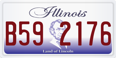 IL license plate B592176
