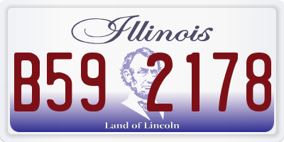 IL license plate B592178