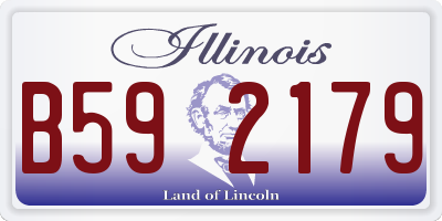 IL license plate B592179