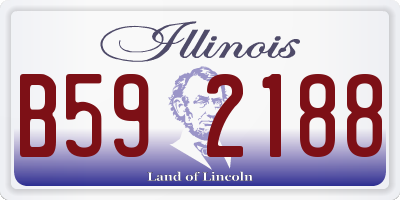 IL license plate B592188