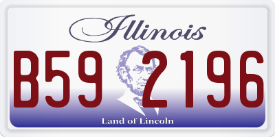 IL license plate B592196