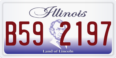 IL license plate B592197