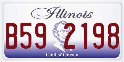 IL license plate B592198