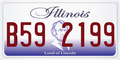 IL license plate B592199