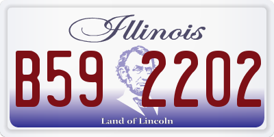 IL license plate B592202