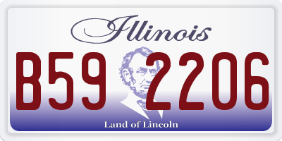 IL license plate B592206
