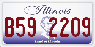 IL license plate B592209