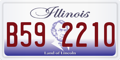 IL license plate B592210