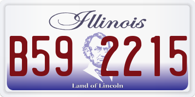 IL license plate B592215