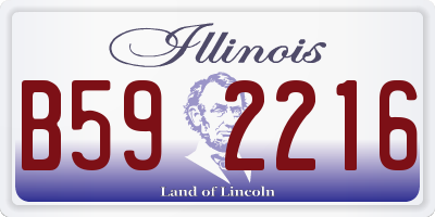 IL license plate B592216