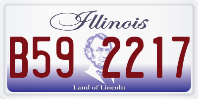 IL license plate B592217