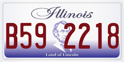 IL license plate B592218