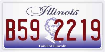 IL license plate B592219