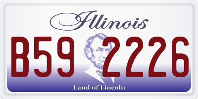 IL license plate B592226