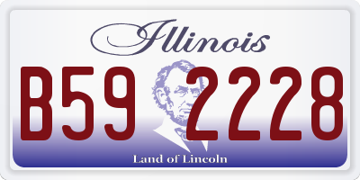 IL license plate B592228