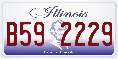 IL license plate B592229
