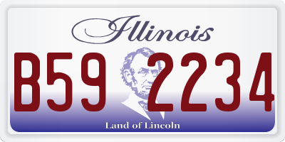 IL license plate B592234