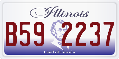 IL license plate B592237