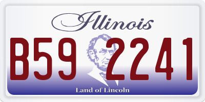 IL license plate B592241