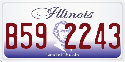 IL license plate B592243