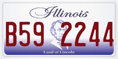 IL license plate B592244