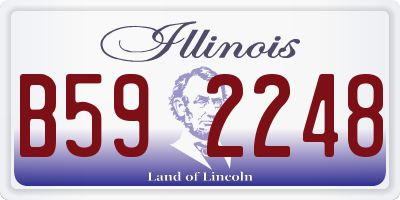 IL license plate B592248