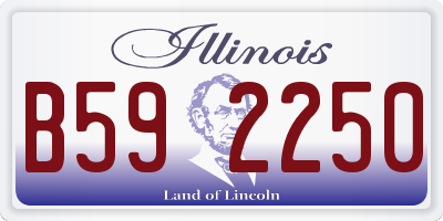 IL license plate B592250
