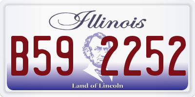 IL license plate B592252