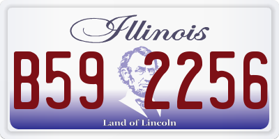 IL license plate B592256