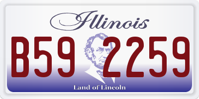 IL license plate B592259