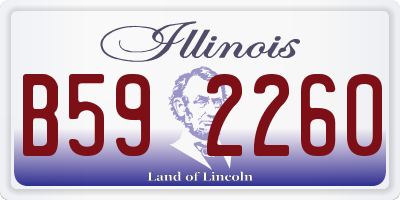 IL license plate B592260