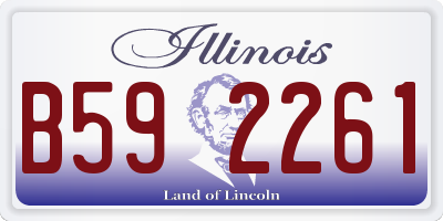 IL license plate B592261