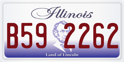 IL license plate B592262