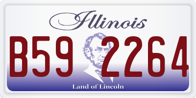 IL license plate B592264