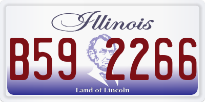 IL license plate B592266